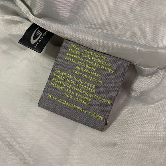 Kenneth Cole Reaction Down Filled Puffer Vest Womens L Black Full Zip Lined - Picture 5 of 8